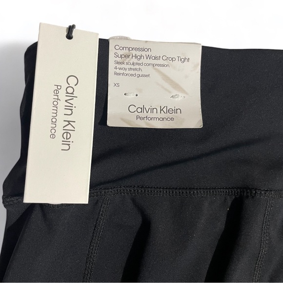 Calvin Klein Performance Women's Super High Waist Cropped Tights - Picture 8 of 11